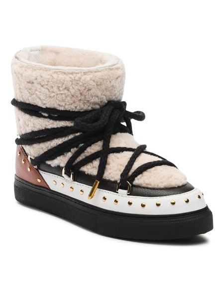 Inuikii Śniegowce Curly Rock 75102-076 Beżowy. Brązowe śniegowce damskie Inuikii, z materiału. Za 1,219.00 zł.