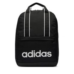 Plecak adidas. Czarne plecaki damskie Adidas, bez wzorów, sportowe. Za 139.99 zł.