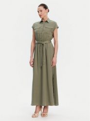 Gaudi Sukienka koszulowa 511BD15003 Khaki Regular Fit. Brązowe sukienki damskie GAUDI, bez wzorów, z lyocellu, bez kołnierzyka, bez ramiączek, koszulowe. Za 539.99 zł.