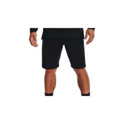 Męskie Spodenki Treningowe Under Armour Terry Short CzaRNe. Czarne szorty męskie Under Armour, bez kołnierzyka. Za 241.50 zł.
