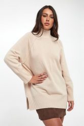 Sweter damski z wełny dziewiczej Eccelso MARELLA MONOCHROME. Swetry klasyczne damskie Marella, l, z wełny, bez kołnierzyka. Za 1,139.00 zł.
