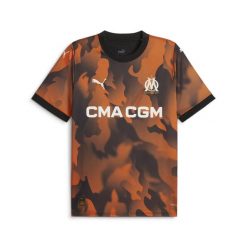 Trzecia koszulka OM 2023/24. Brązowe t-shirty damskie Puma, m, z materiału, bez ramiączek, do piłki nożnej. Za 278.50 zł.