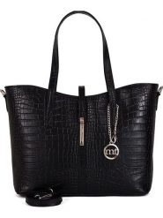 Mia Tomazzi Skórzana torebka "Valbrona" w kolorze czarnym - 40 x 27 x 14 cm rozmiar: onesize. Czarne torebki klasyczne damskie Mia Tomazzi, bez wzorów, z materiału, bez dodatków. Za 327.87 zł.