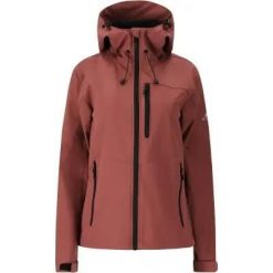 Whistler Rosea V2 W Softshell Jacket W-Pro 8000 - Softshell damski 100%. Brązowe kurtki softshell damskie WHISTLER, uniwersalny, bez wzorów, z softshellu, bez kaptura. Za 259.50 zł.