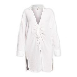 Sukienka ROXY Sun And Limonade. Białe sukienki damskie Roxy, s, bez wzorów, bez kołnierzyka, bez ramiączek. Za 159.99 zł.