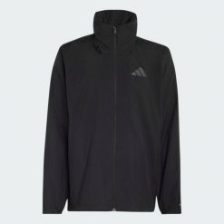 Kurtka przeciwdeszczowa Terrex Multi Essentials 2 Layer. Brązowe kurtki męskie Adidas, l, bez wzorów, z materiału, klasyczne, bez kaptura. Za 439.00 zł.