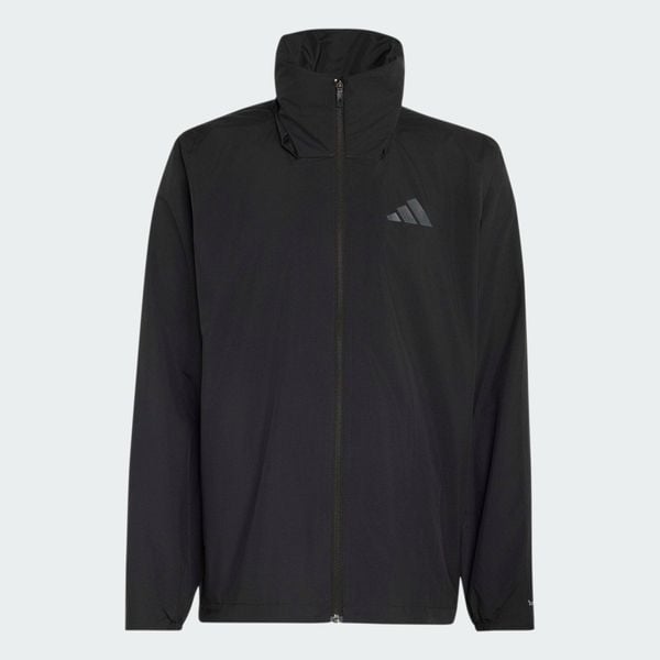 Kurtka przeciwdeszczowa Terrex Multi Essentials 2 Layer. Brązowe kurtki męskie Adidas, l, bez wzorów, z materiału, klasyczne, bez kaptura. Za 439.00 zł.