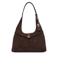 Torebka Guess. Brązowe torebki klasyczne damskie Guess, z aplikacjami, bez dodatków. Za 634.99 zł.