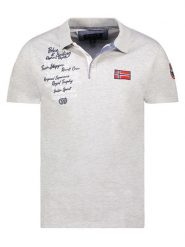 Geographical Norway Koszulka polo "Kancre" w kolorze szarym rozmiar: XXL. Szare koszulki polo męskie Geographical Norway, xxl, bez wzorów, z bawełny, bez ramiączek. Za 122.96 zł.