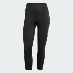 Legginsy Own the Run 3/4. Czarne legginsy damskie Adidas, xs, bez wzorów, z elastanu. Za 258.20 zł.