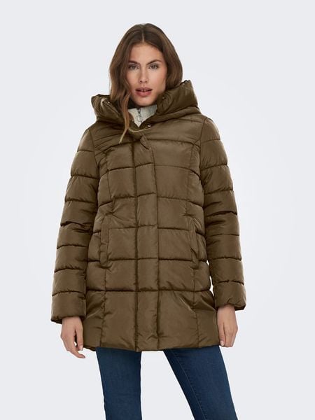 ONLY Kurtka pikowana w kolorze khaki rozmiar: S. Brązowe kurtki damskie Only, s, bez wzorów, bez kaptura. Za 173.99 zł.