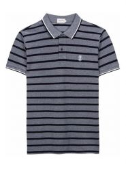 Herrlicher Koszulka polo "Score" w kolorze granatowym rozmiar: XXL. Niebieskie koszulki polo męskie Herrlicher, xxl, bez wzorów, bez ramiączek. Za 149.95 zł.