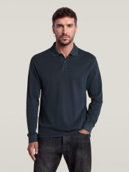 G-Star Koszulka polo w kolorze granatowym rozmiar: L. Niebieskie koszulki polo męskie G-Star, l, bez wzorów, z bawełny, bez ramiączek. Za 229.95 zł.