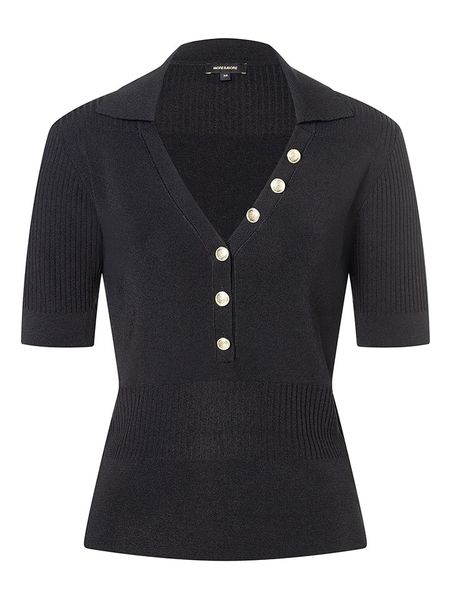 More & More Sweter w kolorze czarnym rozmiar: 44. Czarne swetry klasyczne damskie MORE & MORE, bez kołnierzyka. Za 118.56 zł.