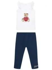 Guess Komplet t-shirt i legginsy A6RG02 KA6W4 Kolorowy Regular Fit. Koszulki dziewczęce Guess, m, z aplikacjami, z bawełny, bez ramiączek. Za 159.99 zł.