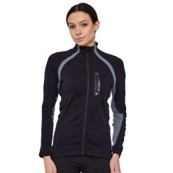 Bluza dresowa termoaktywna rozpinana damska Brubeck ACTIVE PRO. Czarne bluzy bez kaptura damskie Brubeck, z dresówki. Za 254.15 zł.