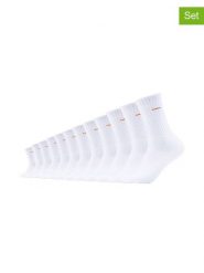 Camano Skarpety (12 par) w kolorze białym do tenisa rozmiar: 39-42. Białe skarpetki męskie camano, bez wzorów, z materiału. Za 100.28 zł.