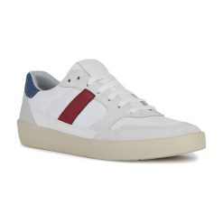 Buty męskie Geox Affile. Białe buty fitness męskie Geox, do biegania. Za 479.99 zł.