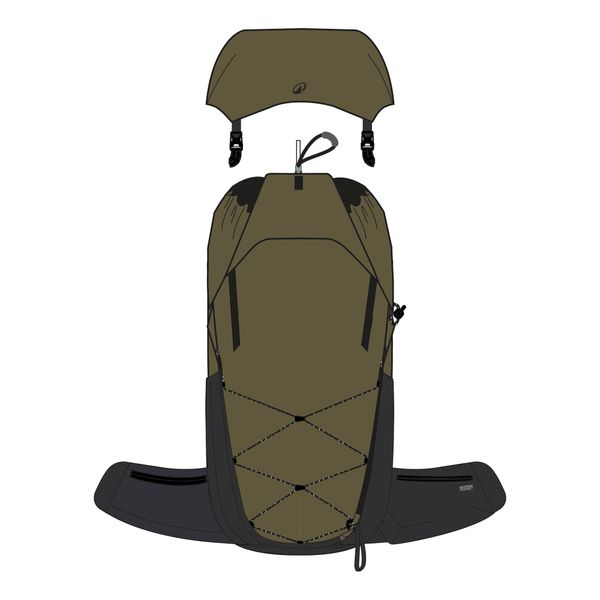 Plecak turystyczny Quechua MH900 38 l. Brązowe plecaki damskie QUECHUA, bez wzorów, sportowe. Za 399.99 zł.