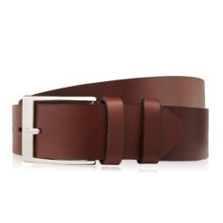 Pasek skórzany 130 cm brązowy PAOLO PERUZZI PG-05-BRS-130. Brązowe paski męskie Paolo Peruzzi, bez wzorów, z jeansu, eleganckie. Za 59.99 zł.