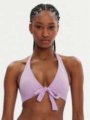 Guess Góra od bikini E5GJ55 LY00K Fioletowy. Fioletowe bikini damskie Guess, z aplikacjami. Za 139.99 zł.