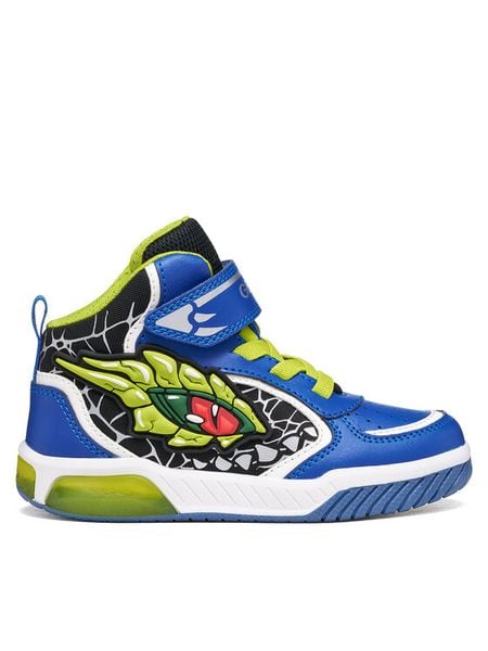 Geox Sneakersy J Inek Boy J669CA 01458 C4344 D Niebieski. Niebieskie buty sportowe chłopięce Geox, bez wzorów, ze skóry, bez zapięcia. Za 305.99 zł.