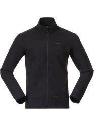 Bergans Kurtka polarowa w kolorze czarnym rozmiar: L. Czarne kurtki męskie Bergans, l, bez wzorów, z polaru, bez kaptura. Za 486.58 zł.