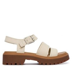 Sandały Timberland. Brązowe sandały damskie Timberland, bez wzorów, bez obcasa, na płaskiej podeszwie. Za 499.99 zł.