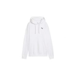 Bluza Puma Ess Relaxed Męska Biała. Białe bluzy sportowe męskie Puma, bez wzorów, z bawełny, sportowe, bez kołnierzyka, bez ramiączek. Za 185.45 zł.