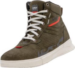 Męskie buty Ls2 Chrome w zielonym kolorze, rozmiar 44. Zielone buty sportowe na co dzień męskie L2S, z gumy, bez zapięcia, rowerowe. Za 756.95 zł.