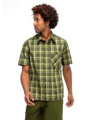 Maier Sports Koszula funkcyjna "Mauro" w kolorze żółto-oliwkowym rozmiar: 50. Brązowe koszule męskie Maier Sports, bez wzorów, z materiału, bez kołnierzyka, bez ramiączek. Za 108.74 zł.