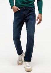 MUSTANG Oregon Slim Męskie Spodnie Jeansowe Denim Blue 1014593 5000 882. Niebieskie spodnie materiałowe męskie Mustang, bez wzorów, z denimu. Za 239.99 zł.