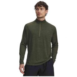 Koszulka męska z długim rękawem UA Tech Textured 1/2 Zip 1382797-390 L. Zielone koszulki męskie z długim rękawem Under Armour, l. Za 134.70 zł.