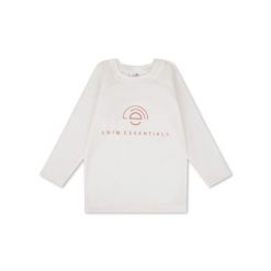 Swim Essentials Swimming T-shirt - Long Sleeve - White - Pure Tones. Białe t-shirty damskie SWIM ESSENTIALS, bez wzorów, z materiału, bez kołnierzyka. Za 258.99 zł.
