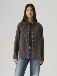 Levi's Koszula "Teodora" w kolorze szarym rozmiar: M. Szare koszule damskie Levi's, m, bez wzorów, z bawełny, bez kołnierzyka, bez ramiączek. Za 149.95 zł.
