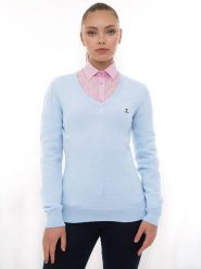 SIR RAYMOND TAILOR Sweter "Verty" w kolorze niebieskim rozmiar: XL. Niebieskie swetry klasyczne damskie Sir Raymond Tailor, xl, z bawełny, bez kołnierzyka. Za 97.05 zł.
