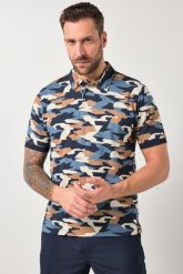 Męska Koszulka polo FLEXNAMIC® outdoor rękaw 1/2 moro do rozm. 7 XL. Niebieskie koszulki polo męskie JAY-PI, m, bez wzorów, z bawełny, bez ramiączek. Za 199.99 zł.