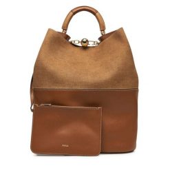 Torebka Furla. Brązowe torebki klasyczne damskie Furla, bez wzorów, bez dodatków. Za 2,209.00 zł.