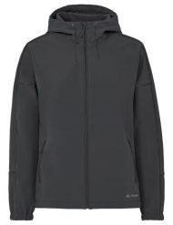 Softshell-Jacke W Cyclist Softshell Jkt. Czerwone kurtki softshell damskie Vaude, bez wzorów, z materiału, z kapturem. Za 769.00 zł.