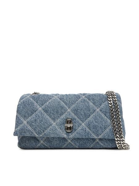 Marc Jacobs Torebka The Dual Mini 2P5SMN020S03 Niebieski. Niebieskie torebki klasyczne damskie MARC JACOBS, bez wzorów, z materiału, bez dodatków. Za 1,119.00 zł.