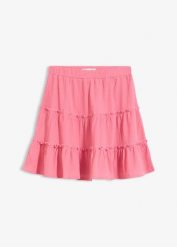 Spódnica mini. Żółte spódniczki damskie bonprix, na lato, bez wzorów, mini. Za 24.99 zł.