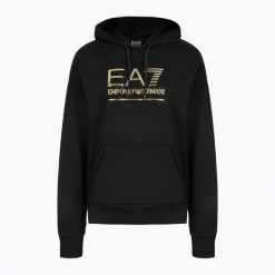 Bluza damska EA7 Emporio Armani Train Visibility Hoodie 7W000417. Czarne bluzy z kapturem damskie EA7 Emporio Armani, s, z bawełny. Za 429.99 zł.