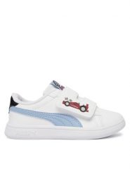 Puma Sneakersy Puma Smash 3.0 Racing Crew V 408385 01 Biały. Białe buty sportowe chłopięce Puma, ze skóry, bez zapięcia. Za 199.99 zł.