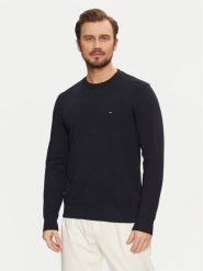 Tommy Hilfiger Bluza Essential MW0MW37237 Granatowy Regular Fit. Niebieskie bluzy bez kaptura męskie Tommy Hilfiger, m, z bawełny. Za 289.99 zł.