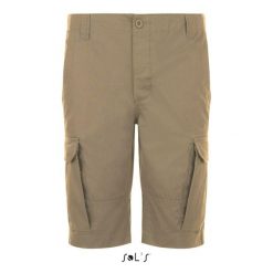 Szorty Sol's Jackson. Brązowe szorty męskie SOL'S, bez wzorów, z bawełny, casualowe. Za 191.65 zł.