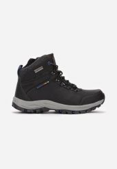 Czarno-Niebieskie Buty Trekkingowe Azaerryss. Czarne śniegowce dziewczęce Born2be, z nubiku. Za 179.99 zł.