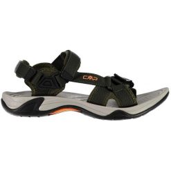 Sandały CMP Hamal Hiking 38Q9957U940 zielone. Zielone sandały męskie z materiału, z otwartym noskiem, bez zapięcia. Za 284.22 zł.