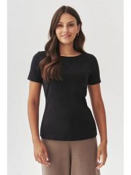 TATUUM Koszulka "Mikaja" w kolorze czarnym rozmiar: S. Czarne bluzki damskie Tatuum, s, bez wzorów, bez kołnierzyka. Za 104.39 zł.