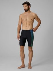 4F Kąpielówki męskie - czarne S. Czarne kąpielówki męskie 4f, m, bez wzorów, na fitness i siłownię. Za 89.99 zł.