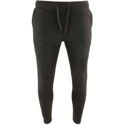 Męskie spodnie treningowe z polaru antracytowego. Czarne spodnie materiałowe męskie ZOOPLEMENTS, bez wzorów, z polaru, eleganckie. Za 48.99 zł.